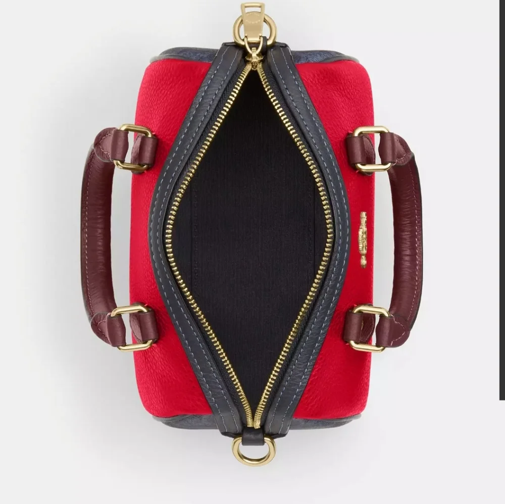 Coach Mini Rowan Bag In Colorblock - Picture 3 of 6